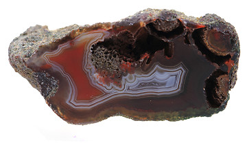 Image showing brown agate isolated