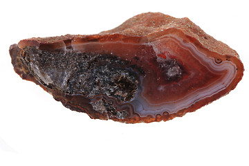 Image showing brown agate isolated