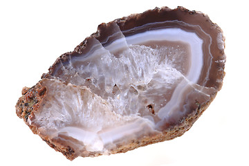 Image showing brown agate isolated