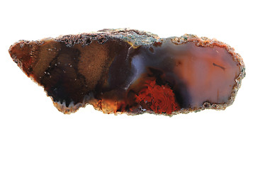 Image showing brown agate isolated