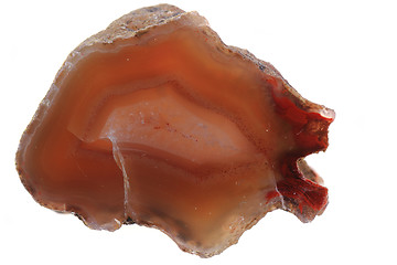 Image showing brown agate isolated