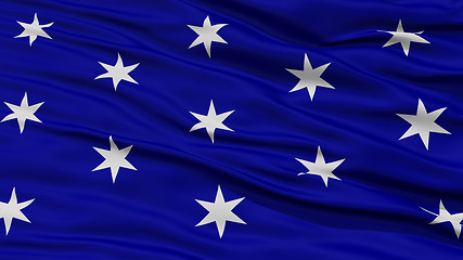 Image showing Closeup of Washington City Flag