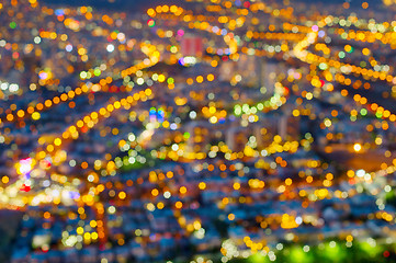 Image showing Urban city lens blur background