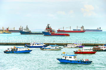 Image showing Singapore harbor