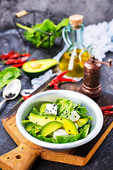 Image showing avocado with feta