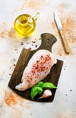 Image showing raw chicken fillet