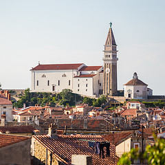 Image showing St. Georges Parish Church in Piran, Slovenia.