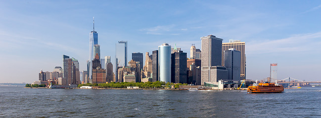 Image showing Panoramic view of Lower Manhattan, New York City, USA