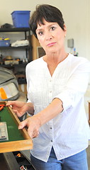 Image showing Female mechanic.