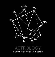 Image showing Astrology cosmogram vector background