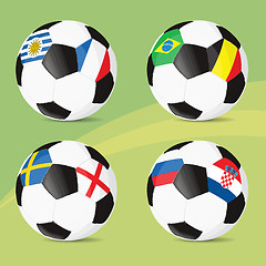 Image showing Quarter-finals 2018 FIFA world cup vector