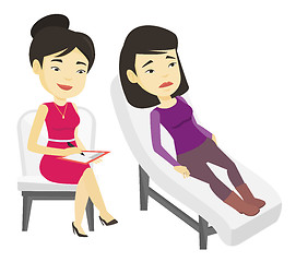 Image showing Psychologist having session with patient.