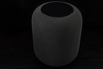 Image showing Using an Apple HomePod speaker