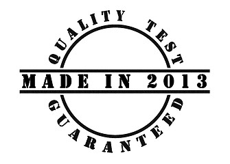 Image showing Made in 2013