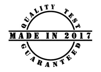 Image showing Made in 2017