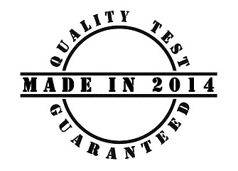 Image showing Made in 2014