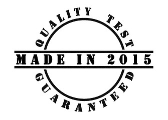 Image showing Made in 2015