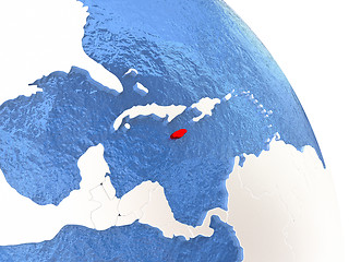 Image showing Jamaica on elegant globe