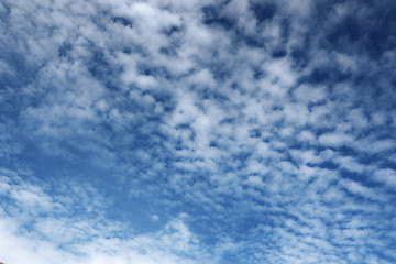 Image showing blue cloudy sky background