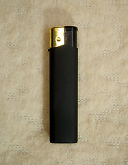 Image showing gas lighter of black color