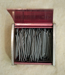 Image showing small box with nails