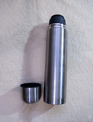 Image showing thermos flask with stainless steel