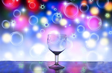 Image showing Glass wine glass for wine