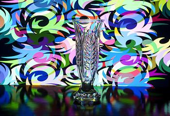 Image showing transparent glass vase