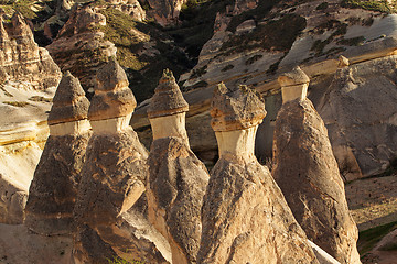 Image showing Fairy houses stone cliffs