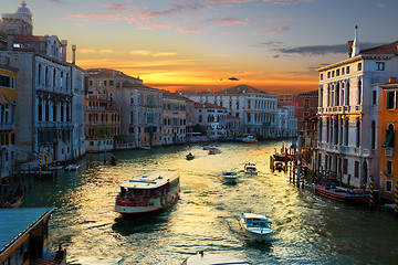 Image showing Vaporetto in Venice