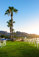 Image showing Restaurant on the shore