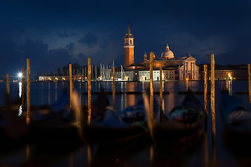 Image showing San Giorgio Maggiore at night