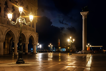 Image showing At night in Venice 