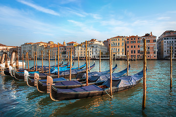 Image showing Gondolas and architecture