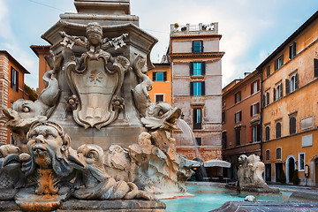 Image showing Fountain of the Four Rivers 