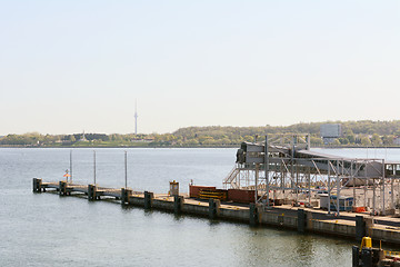 Image showing Passenger walkway at the Port of Tallinn