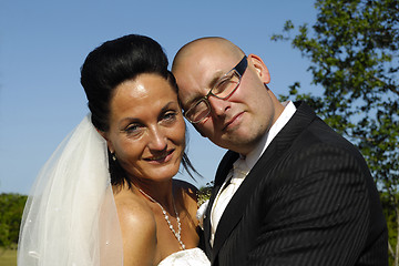 Image showing Happy wedding couple