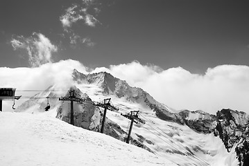 Image showing Ski resort. Caucasus Mountains.