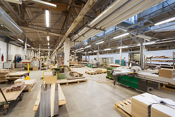 Image showing woodworking factory workshop