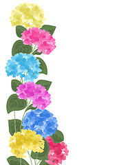 Image showing Vector hydrangea flower