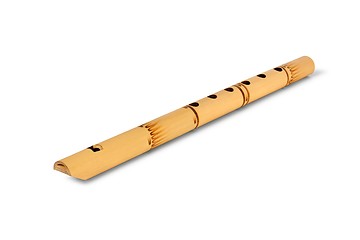 Image showing Wooden flute