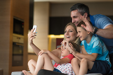 Image showing Family having fun at home