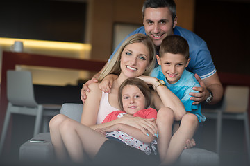 Image showing couple spending time with kids