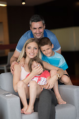 Image showing couple spending time with kids