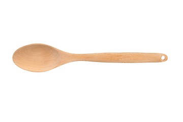 Image showing Wooden spoon on white