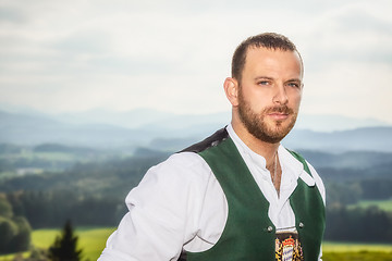 Image showing Bavarian tradition male