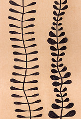 Image showing Floral ornamental drawing