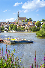 Image showing boeblingen lake with view to the church