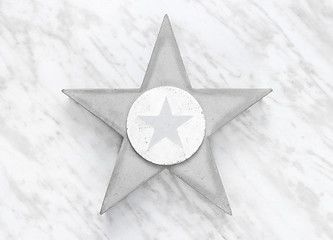 Image showing Concrete stars on marble background