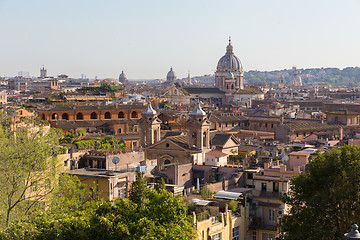 Image showing Skyline of Rome, Italy. Rome architecture and landmark. Cityscape of Rome.